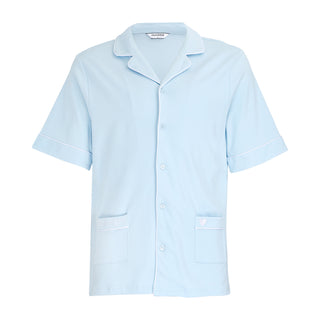 Good Night Short Sleeve Top - Baby Blue