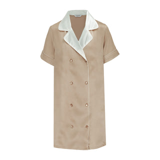 Short Sleeve Dress - Champagne Caramel