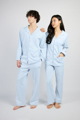 Good Night Long Sleeve Top - Baby Blue