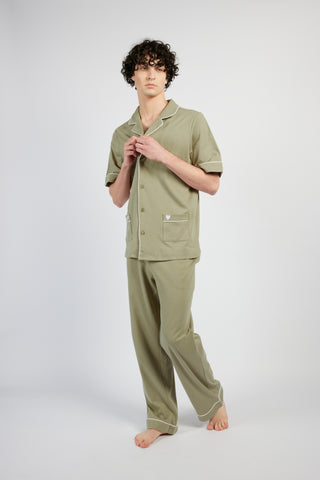Sage green cotton sleepwear by Moonblink