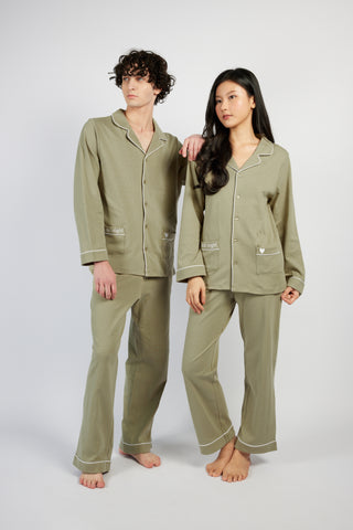 Good Night Long Sleeve Top - Sage Green