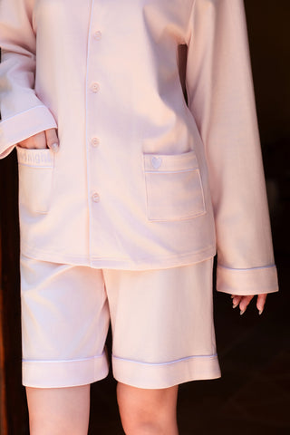 Good Night Long Sleeve Top - Soft Pink